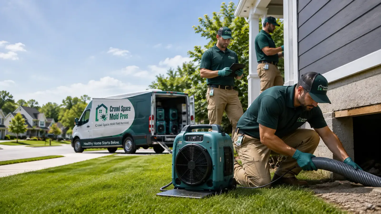 Crawl Space Mold Removal in Milford, NE